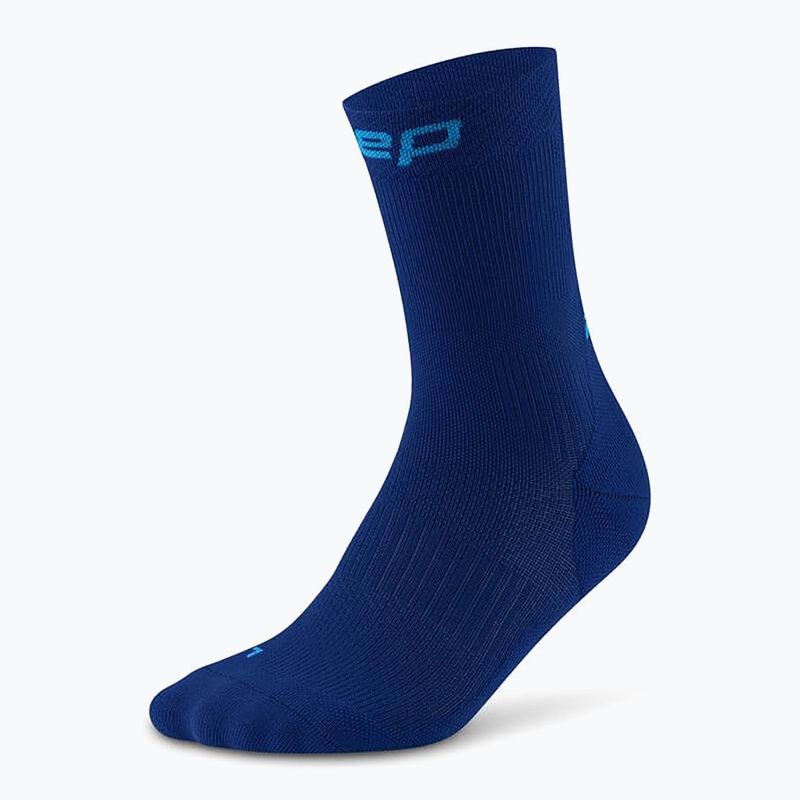 Pánské kompresní ponožky CEP Run Mid Cut 5.0 dark blue 2