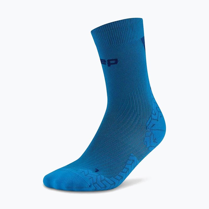Pánské kompresní ponožky CEP Ultralight Mid Cut 4.0 blue/dark blue 2
