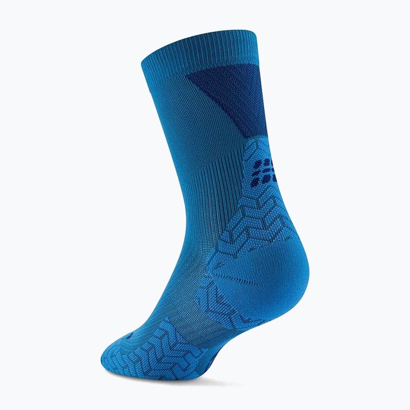 Pánské kompresní ponožky CEP Ultralight Mid Cut 4.0 blue/dark blue 3