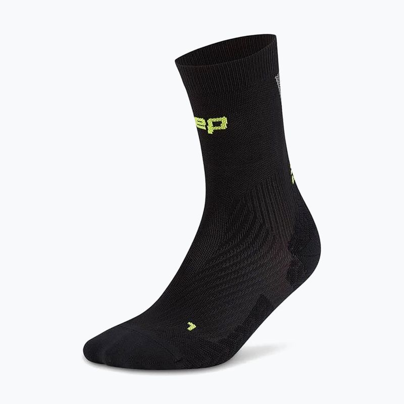 Pánské kompresní ponožky CEP Ultralight Mid Cut 4.0 black/grey 2