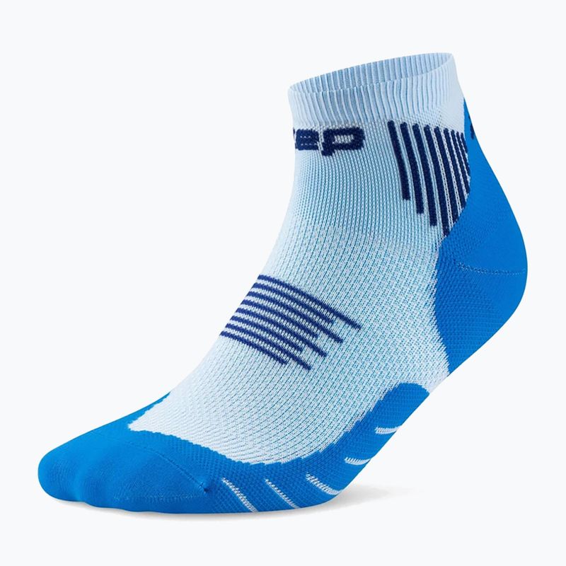 Pánské kompresní ponožky CEP Run Low Cut 5.0 blue/ice 2