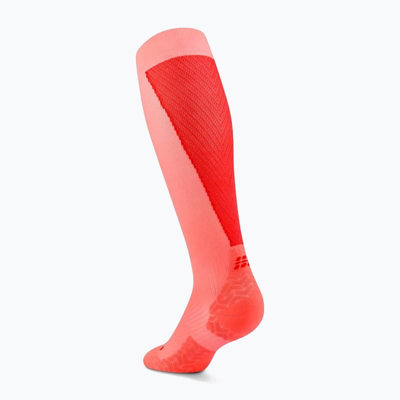 Dámské ponožky CEP Ultralight Tall 4.0 neon coral/red 3