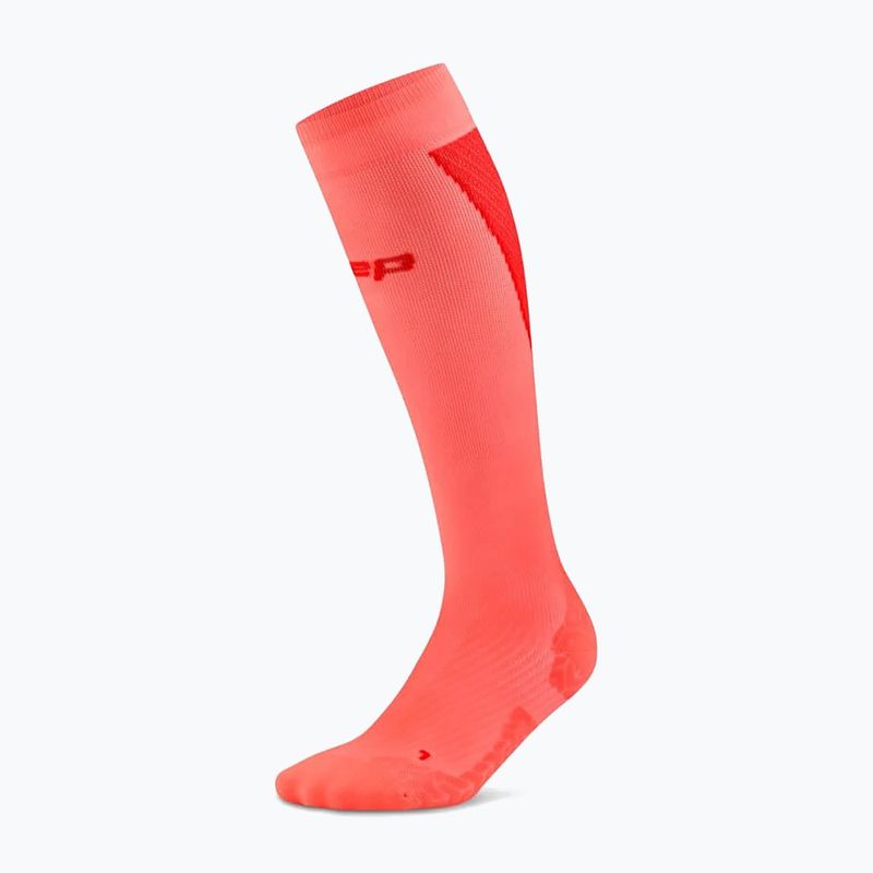 Pánské ponožky CEP Ultralight Tall 4.0 neon coral/red 2