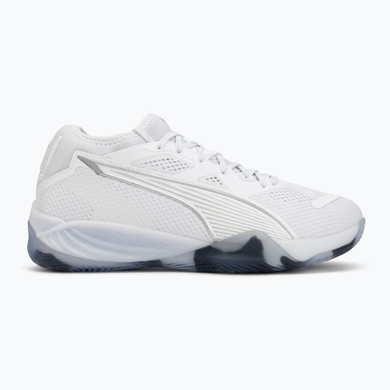 Házenkářské boty PUMA Eliminate NITRO SQD 4 puma white/baltic sea blue/fresh water 2