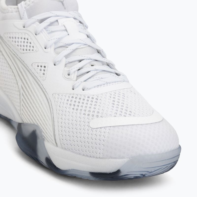 Házenkářské boty PUMA Eliminate NITRO SQD 4 puma white/baltic sea blue/fresh water 7