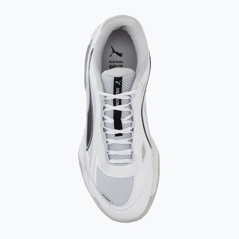 Pánské házenkářské boty PUMA Solarstrike 4 puma white/puma black/silver 5