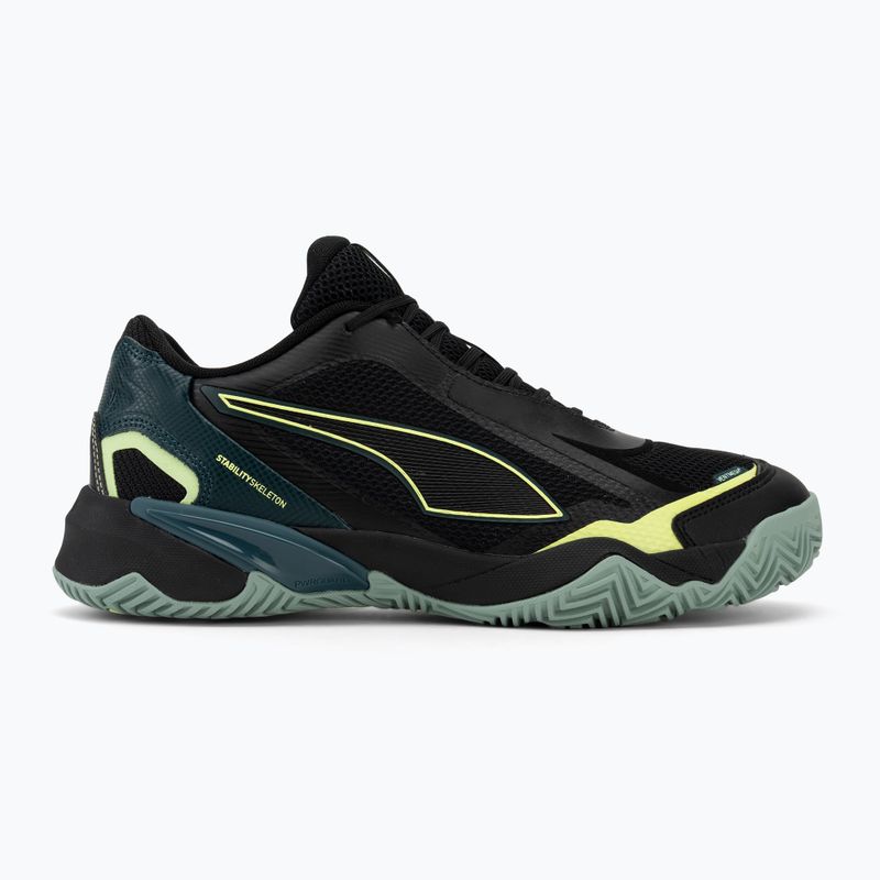 Pánská házenkářská obuv PUMA Solarstrike 4 puma black/green terrain/fizzy light 2