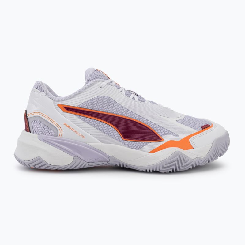 Dámské házenkářské boty PUMA Solarstrike 4 puma white/heat fire/lilac crush berry 2