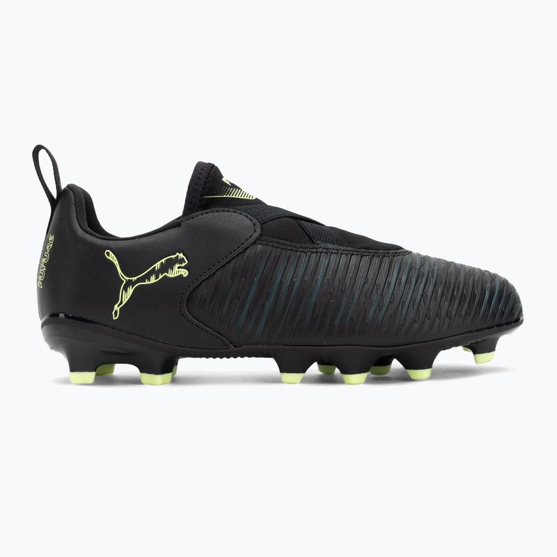 Dětské kopačky PUMA Future 8 Match LL FG/AG Jr puma black/fizzy light/green terrain 2