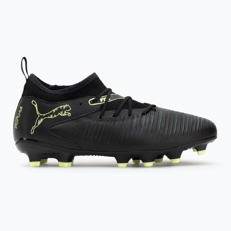 Dětské kopačky PUMA Future 8 Match FG/AG Jr puma black/fizzy light/green terrain 2