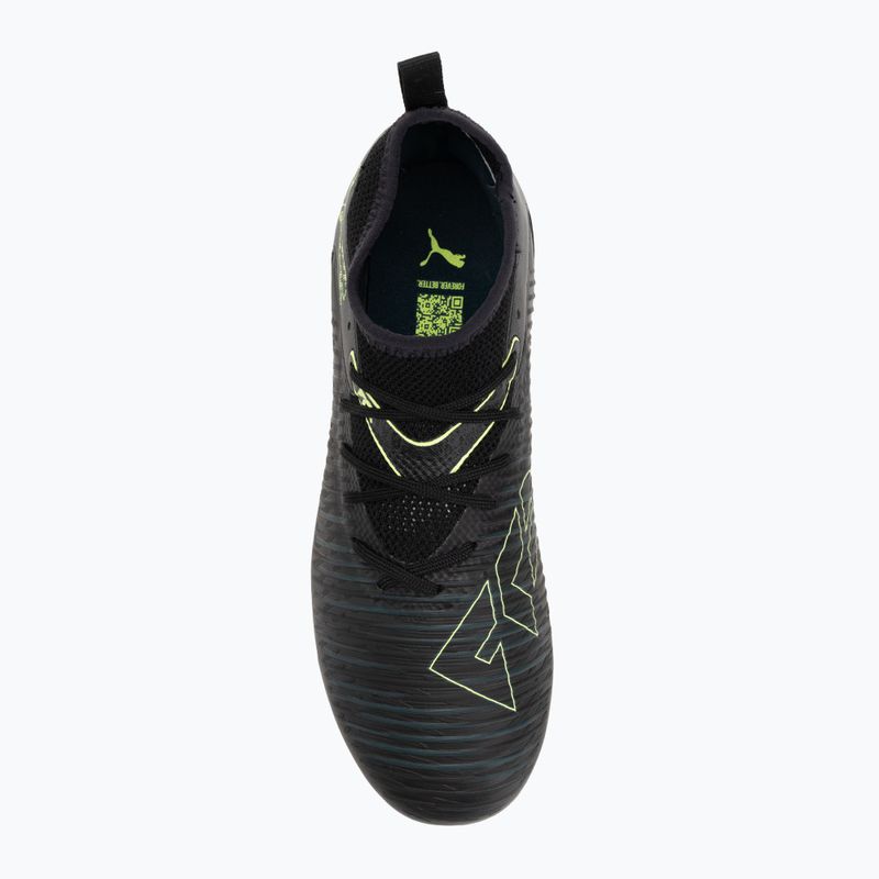 Dětské kopačky PUMA Future 8 Match FG/AG Jr puma black/fizzy light/green terrain 5
