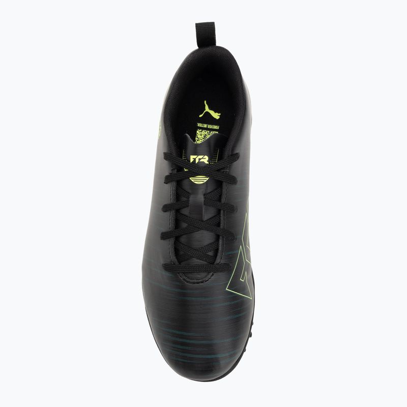 Dětské kopačky PUMA Future 8 Play TT Jr puma black/fizzy light/green terrain 5
