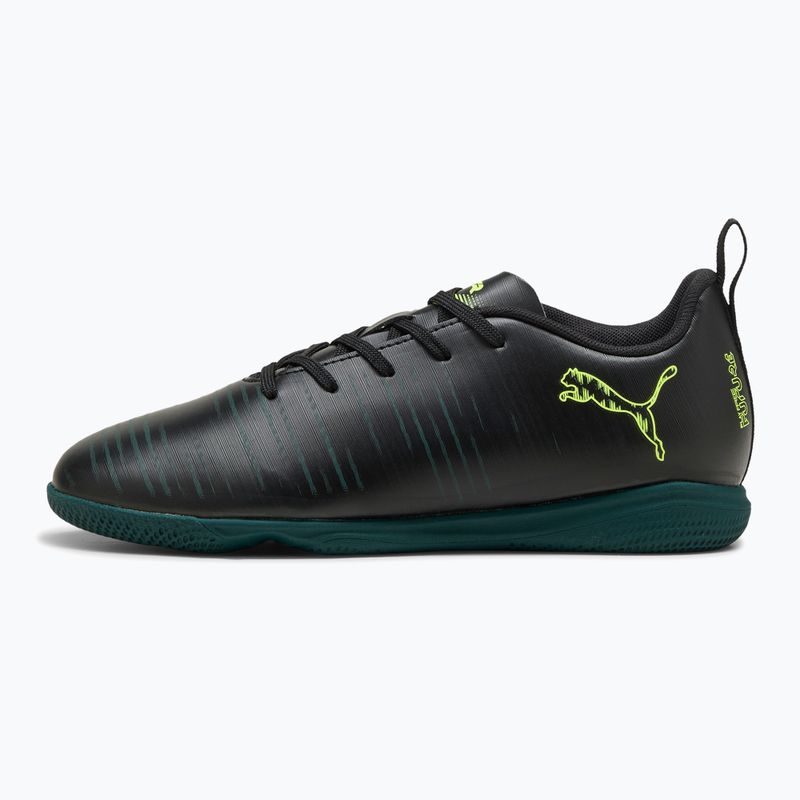 Dětské kopačky PUMA Future 8 Play It Jr puma black/fizzy light/green terrain 8