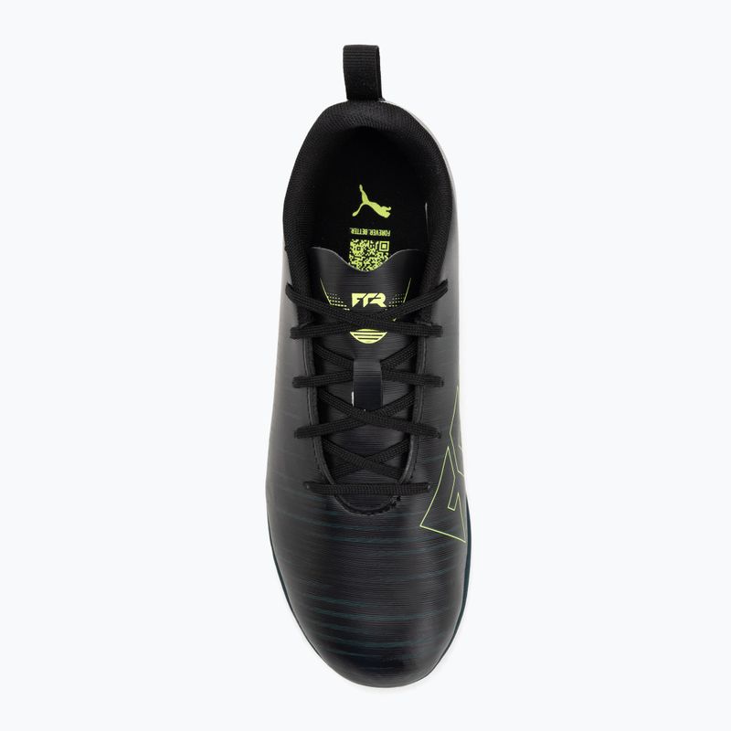 Dětské kopačky PUMA Future 8 Play It Jr puma black/fizzy light/green terrain 5