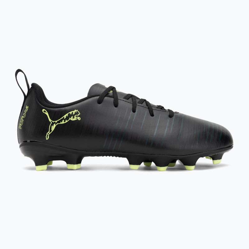 Dětské kopačky PUMA Future 8 Play FG/AG Jr puma black/fizzy light/green terrain 2