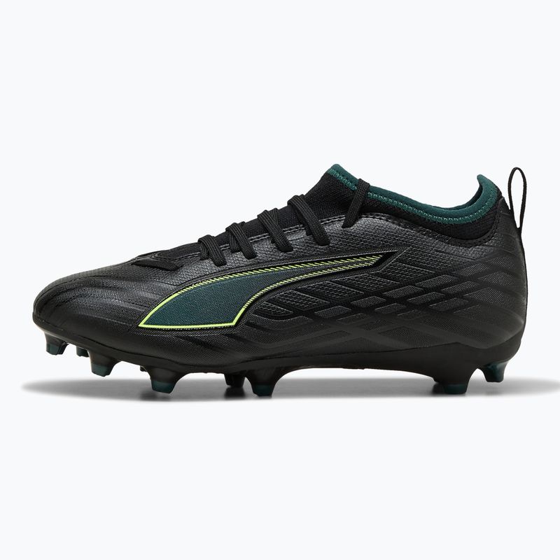 Dětské kopačky PUMA Ultra 6 Match FG/AG Jr puma black/fizzy light/green terrain 8