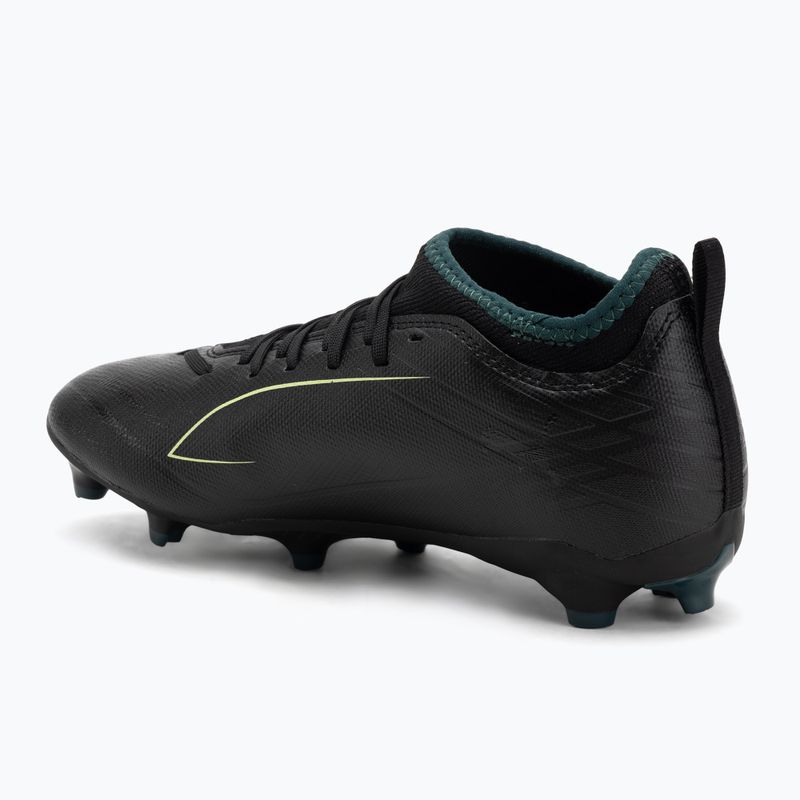 Dětské kopačky PUMA Ultra 6 Match FG/AG Jr puma black/fizzy light/green terrain 3