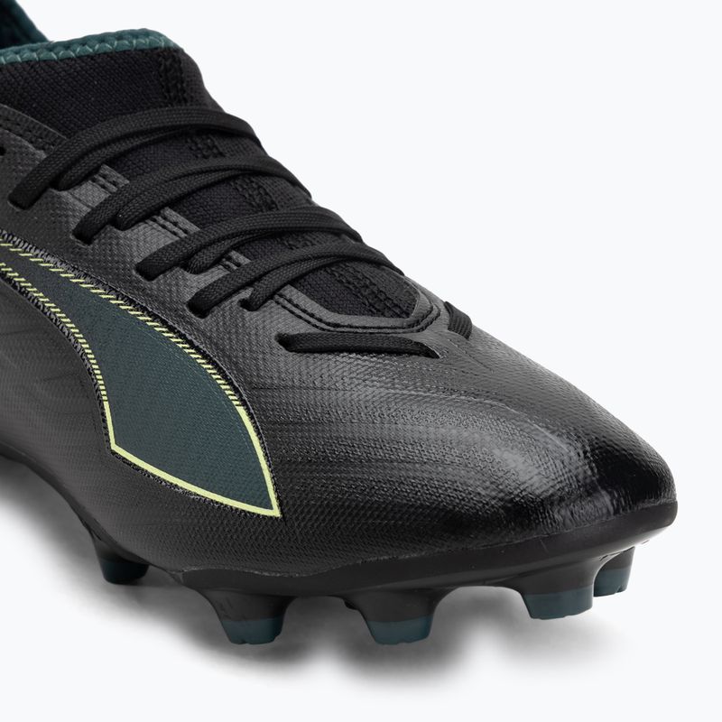 Dětské kopačky PUMA Ultra 6 Match FG/AG Jr puma black/fizzy light/green terrain 7