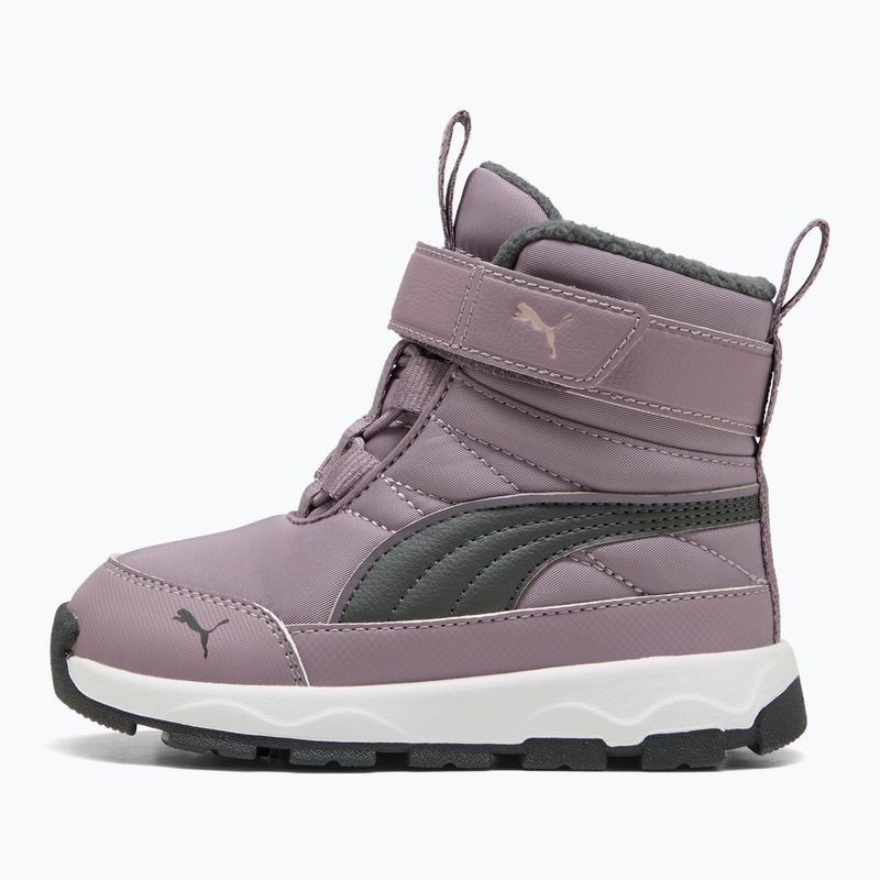 Dětské sněhule PUMA Evolve Boot AC+ Inf plum jam/shadow gray 