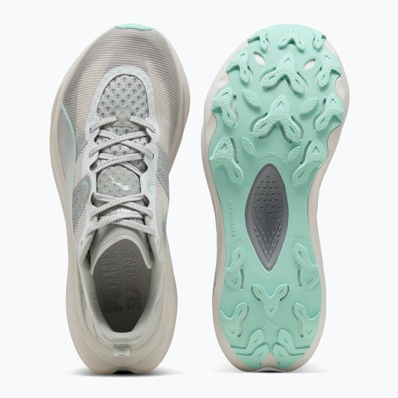 Dámské běžecké boty PUMA Deviate Nitro Elite Trail feather grey / mint melt 6