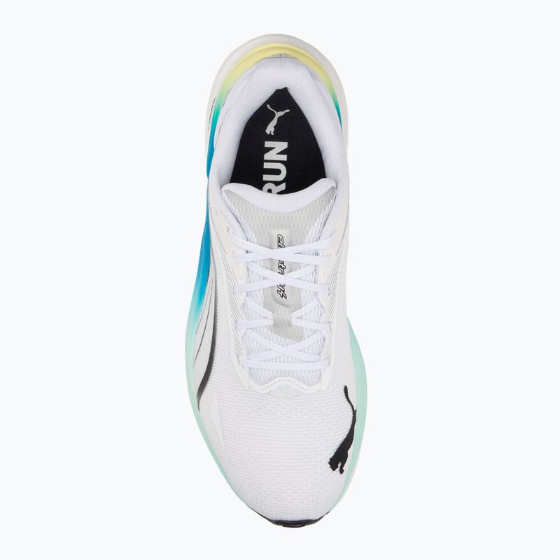 Pánské běžecké boty PUMA Electrify Nitro 4 puma white/mint melt/speed blue 5
