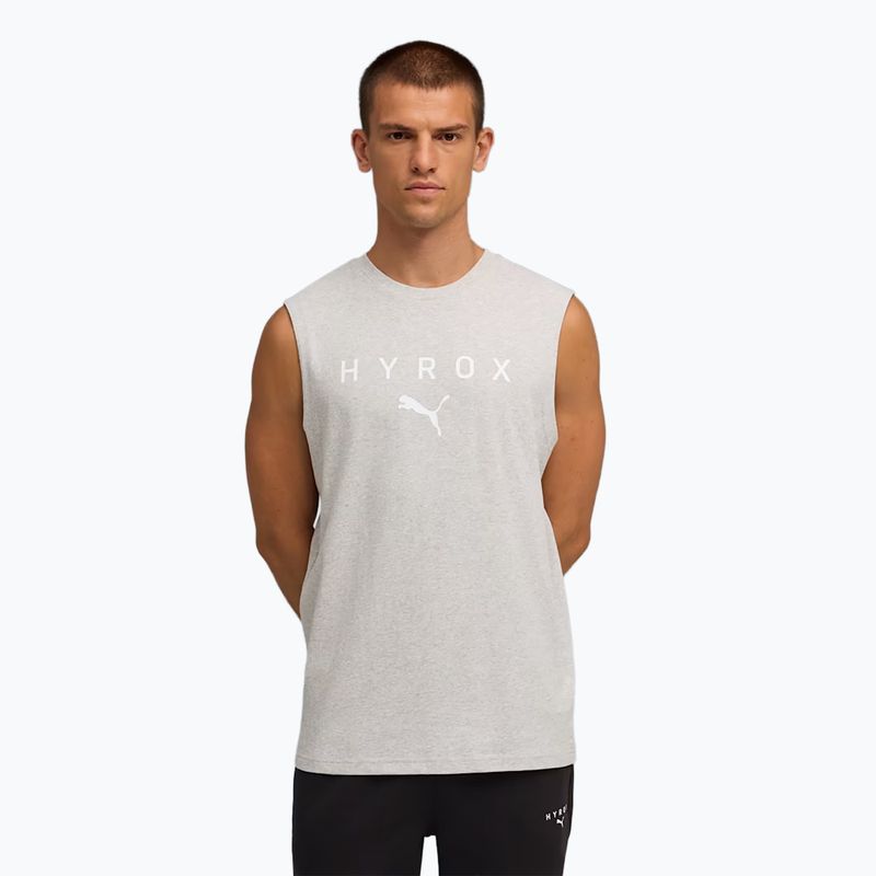 Pánská tréninková košile PUMA x HYROX Cutoff Tank šedá