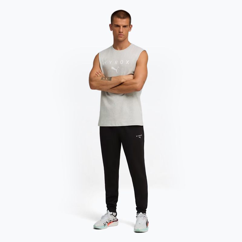 Pánská tréninková košile PUMA x HYROX Cutoff Tank šedá 2