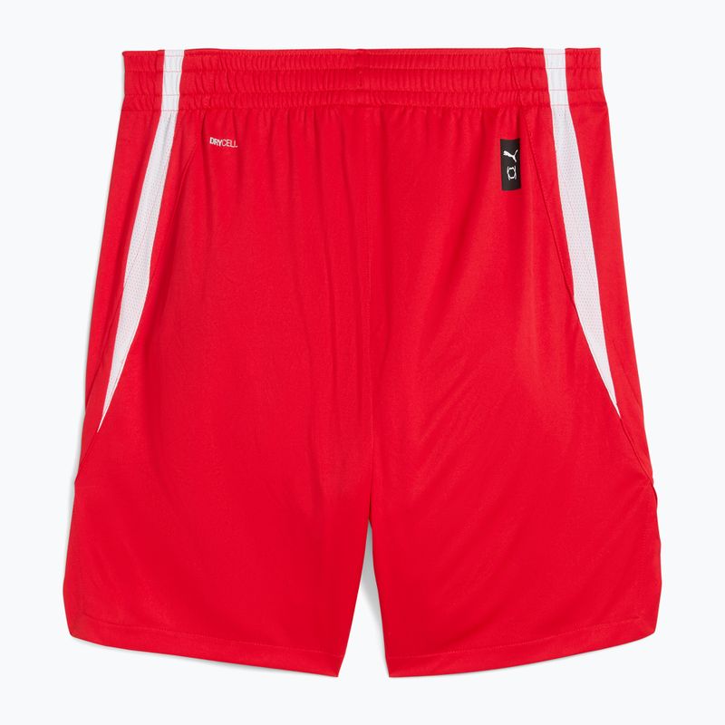Pánské basketbalové šortky PUMA teamJAWS Starter for all time red 2