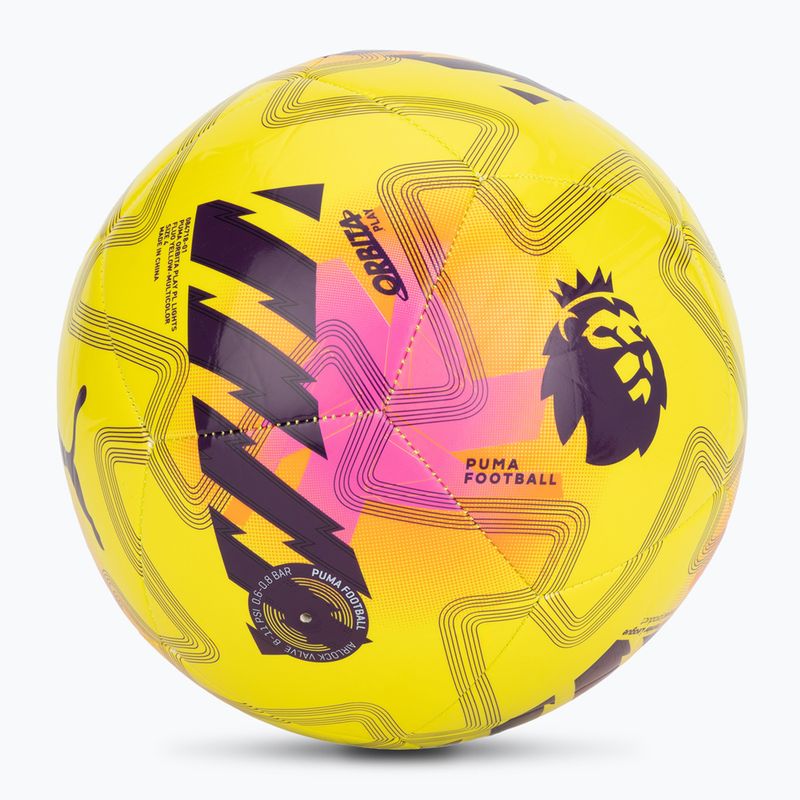 Fotbalový míč PUMA Orbita Cup PL Lights fluo yellow/multicolor velikost 4 2