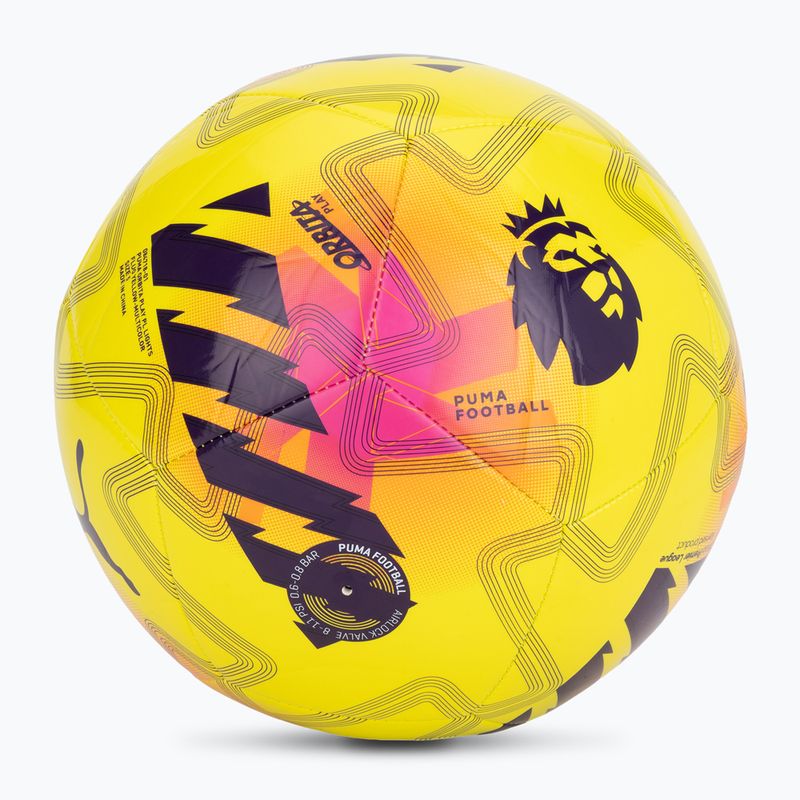 Fotbalový míč PUMA Orbita Cup PL Lights fluo yellow/multicolor velikost 5  2