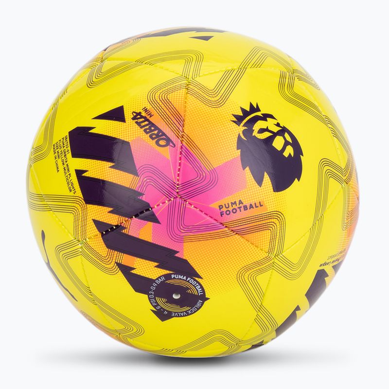 Fotbalový míč PUMA Orbita Cup PL Lights fluo yellow/multicolor mini 2