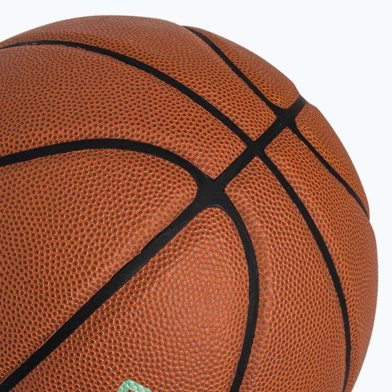 Basketbalový míč PUMA teamJAWS Court Pro Basketball leather brown/dark shadow velikost 7 3
