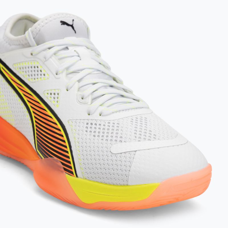 Boty na házenou PUMA Eliminate Nitro SQD 4 Game On puma white/glowing red/ultra blue 7