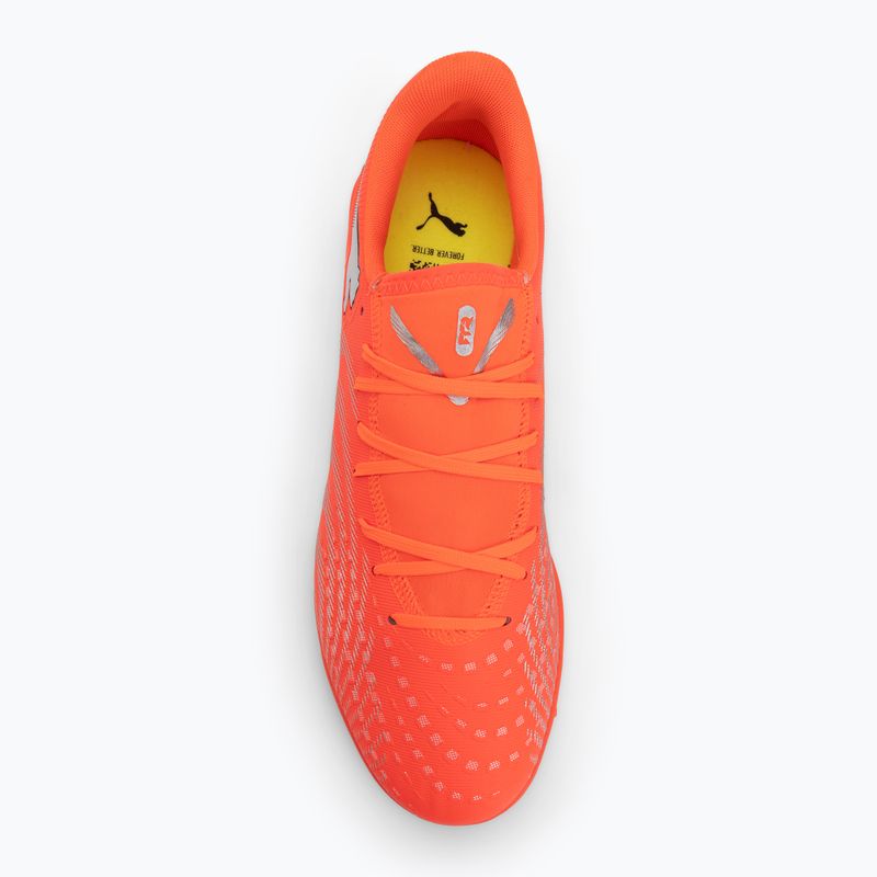 Kopačky PUMA Future 9 Play TT glowing red/puma white/puma black/puma silver 5