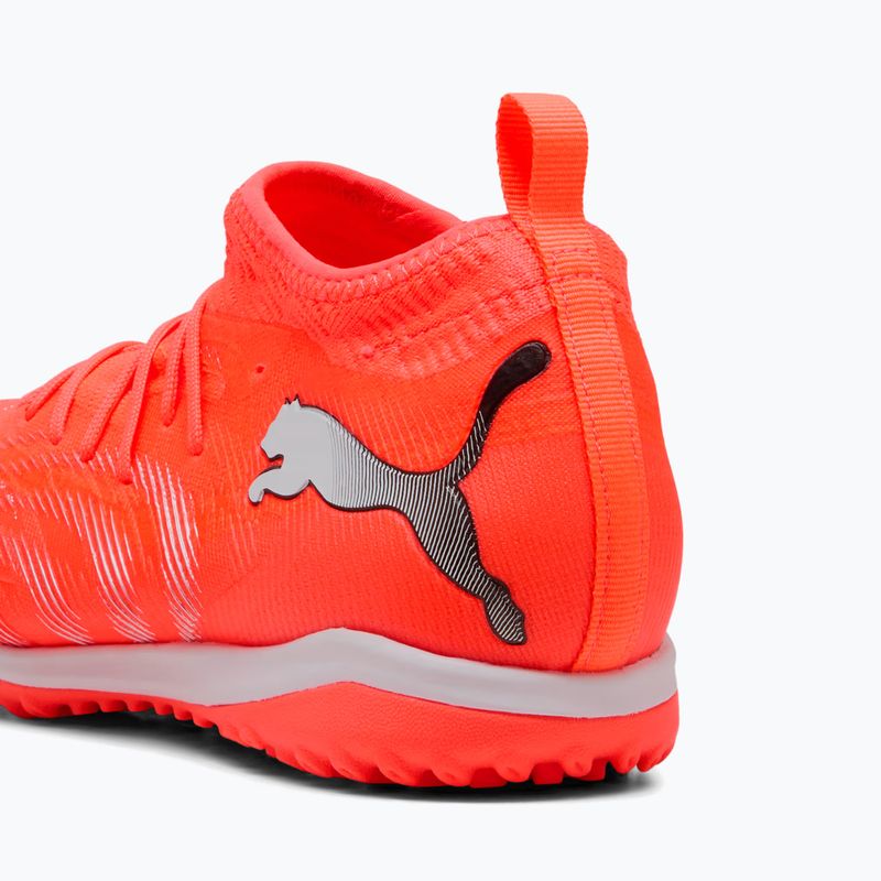 Kopačky PUMA Future 9 Match TT + Mid Jr glowing red/puma white/puma black/puma silver 8
