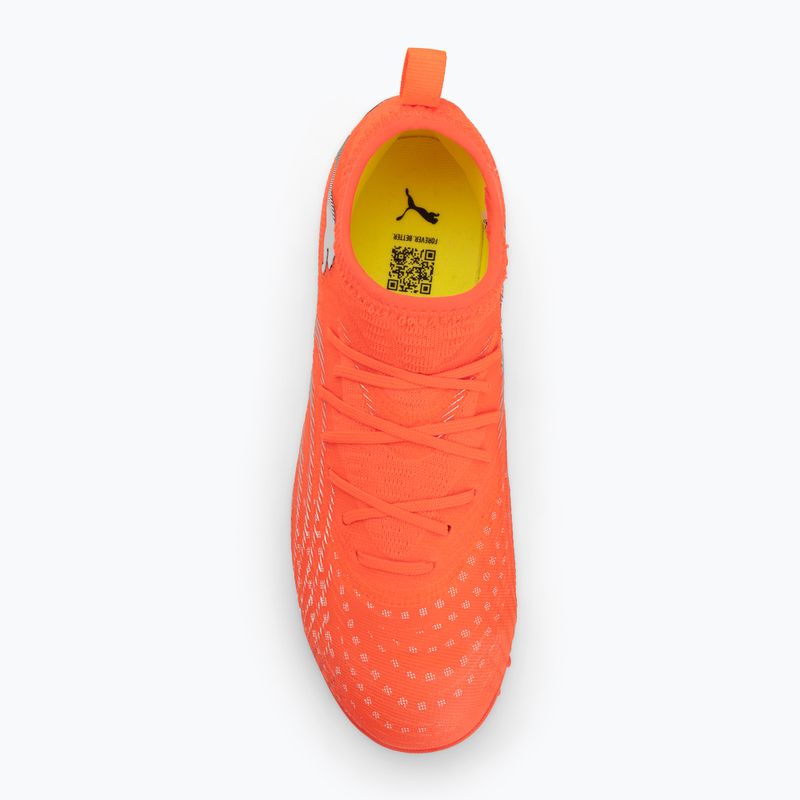 Kopačky PUMA Future 9 Match TT + Mid Jr glowing red/puma white/puma black/puma silver 5