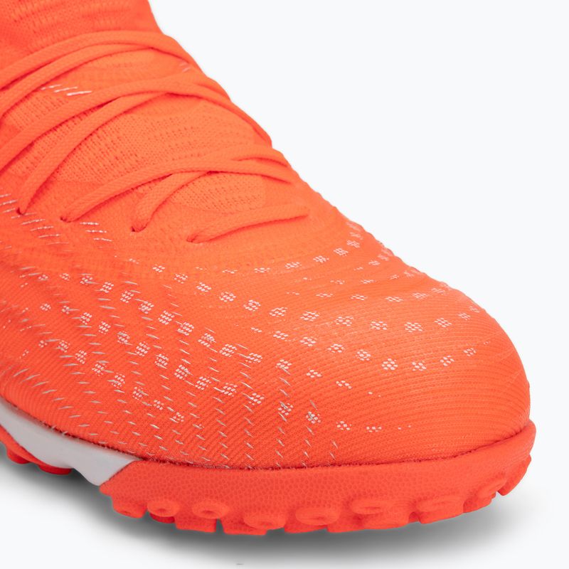 Kopačky PUMA Future 9 Match TT + Mid Jr glowing red/puma white/puma black/puma silver 7