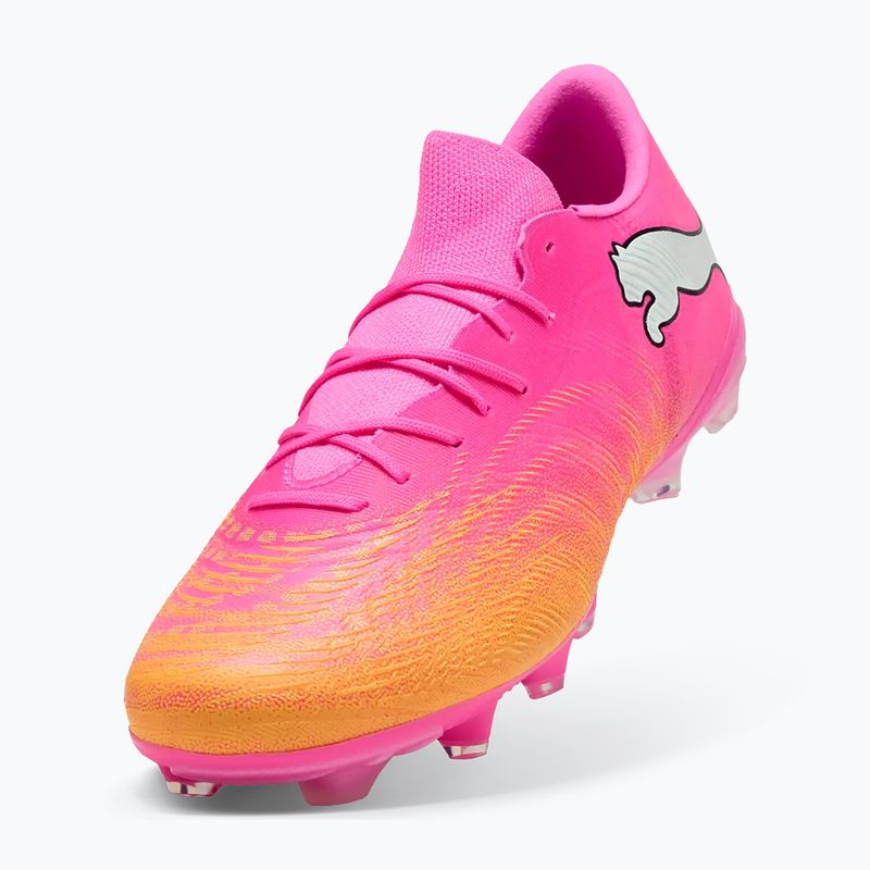 Kopačky PUMA Future 9 Match Fusion FG/AG poison pink/puma white/sun stream/bright aqua/puma black 3