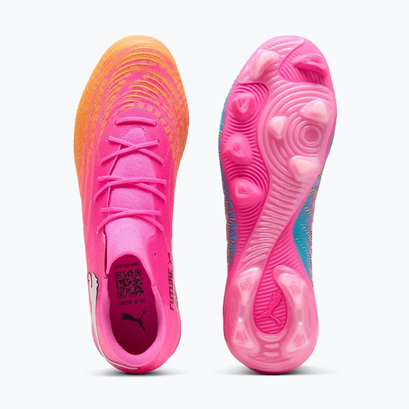 Kopačky PUMA Future 9 Match Fusion FG/AG poison pink/puma white/sun stream/bright aqua/puma black 4