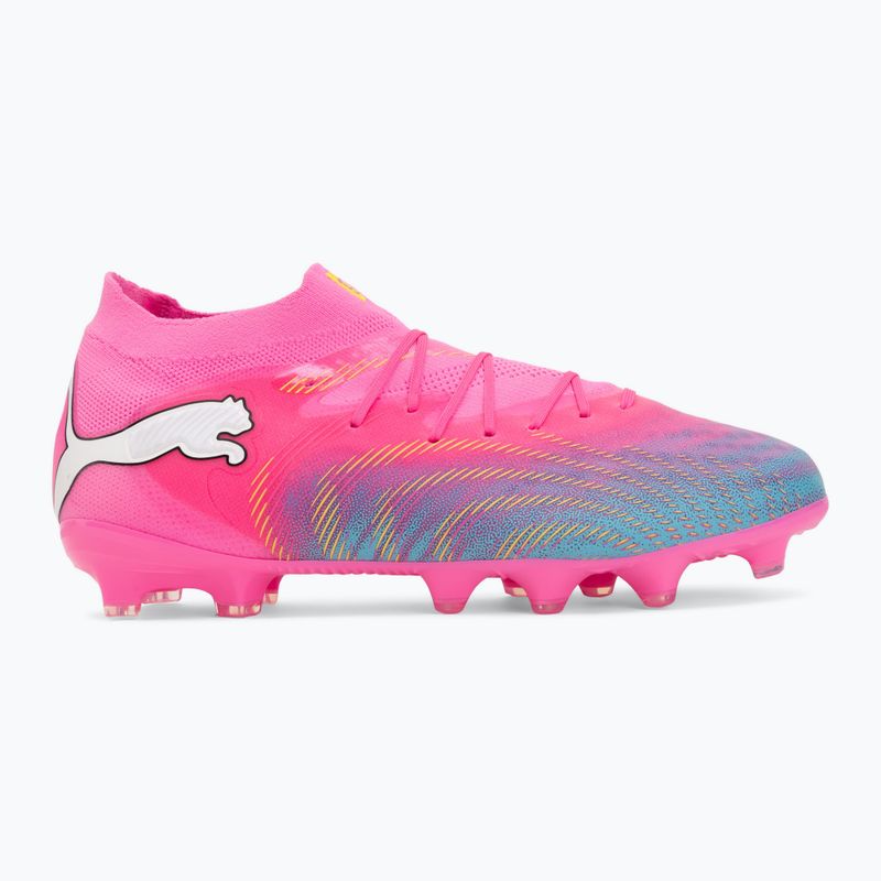 Dětské kopačky PUMA Future 9 Pro FG/AG Jr poison pink/puma wht/sun stream/bright aqua/puma blk 2