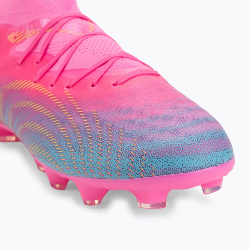 Dětské kopačky PUMA Future 9 Pro FG/AG Jr poison pink/puma wht/sun stream/bright aqua/puma blk 7
