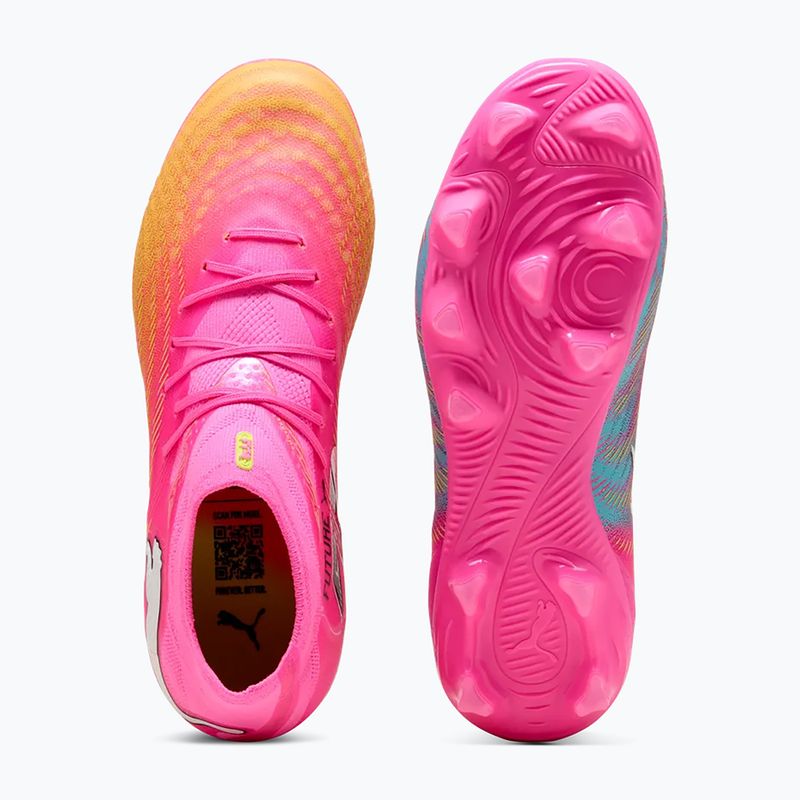Dětské kopačky PUMA Future 9 Pro FG/AG Jr poison pink/puma wht/sun stream/bright aqua/puma blk 5