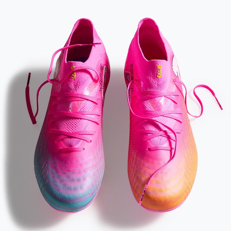 Dětské kopačky PUMA Future 9 Pro FG/AG Jr poison pink/puma wht/sun stream/bright aqua/puma blk 6