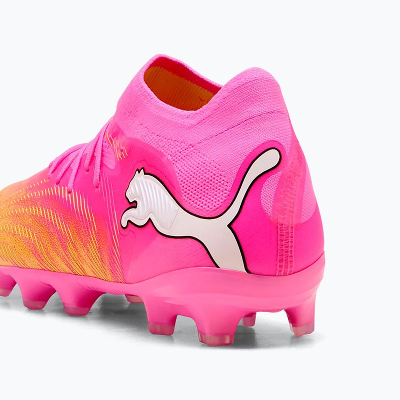 Dětské kopačky PUMA Future 9 Pro FG/AG Jr poison pink/puma wht/sun stream/bright aqua/puma blk 7