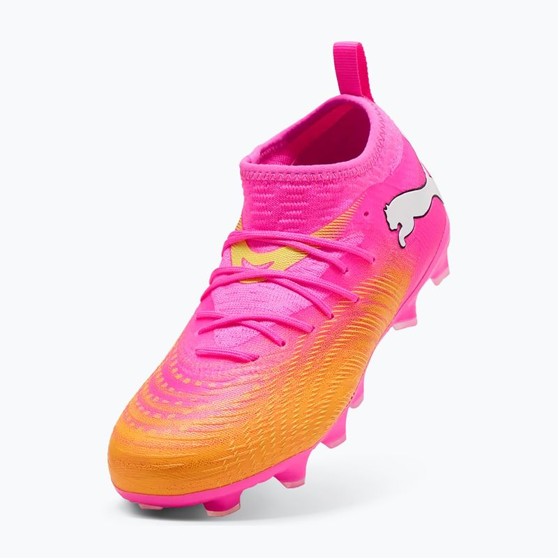 Dětské kopačky PUMA Future 9 Match FG/AG Jr poison pink/puma wht/sun stream/bright aqua/puma blk 4