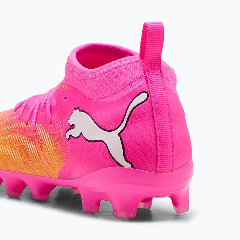 Dětské kopačky PUMA Future 9 Match FG/AG Jr poison pink/puma wht/sun stream/bright aqua/puma blk 5