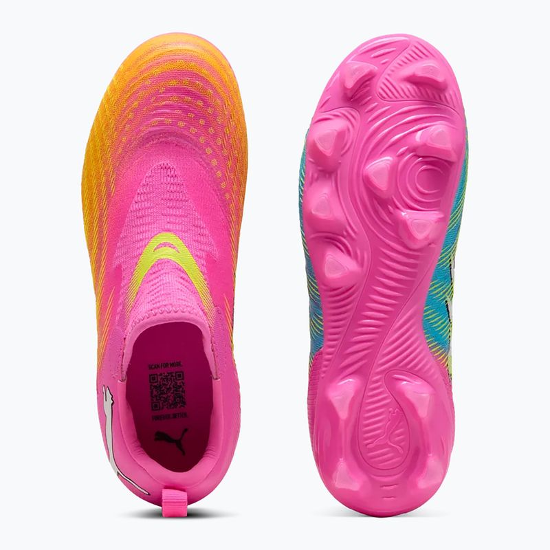Dětské kopačky PUMA Future 9 Match LL FG/AG Jr poison pink/puma wht/sun stream/bright aqua/puma blk 4