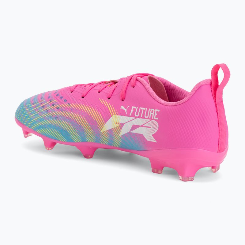 Dětské kopačky PUMA Future 9 Play FG/AG Jr poison pink/puma wht/sun stream/bright aqua/puma blk 3