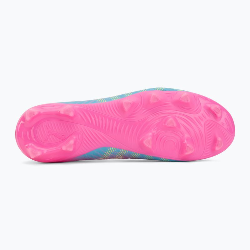 Dětské kopačky PUMA Future 9 Play FG/AG Jr poison pink/puma wht/sun stream/bright aqua/puma blk 4