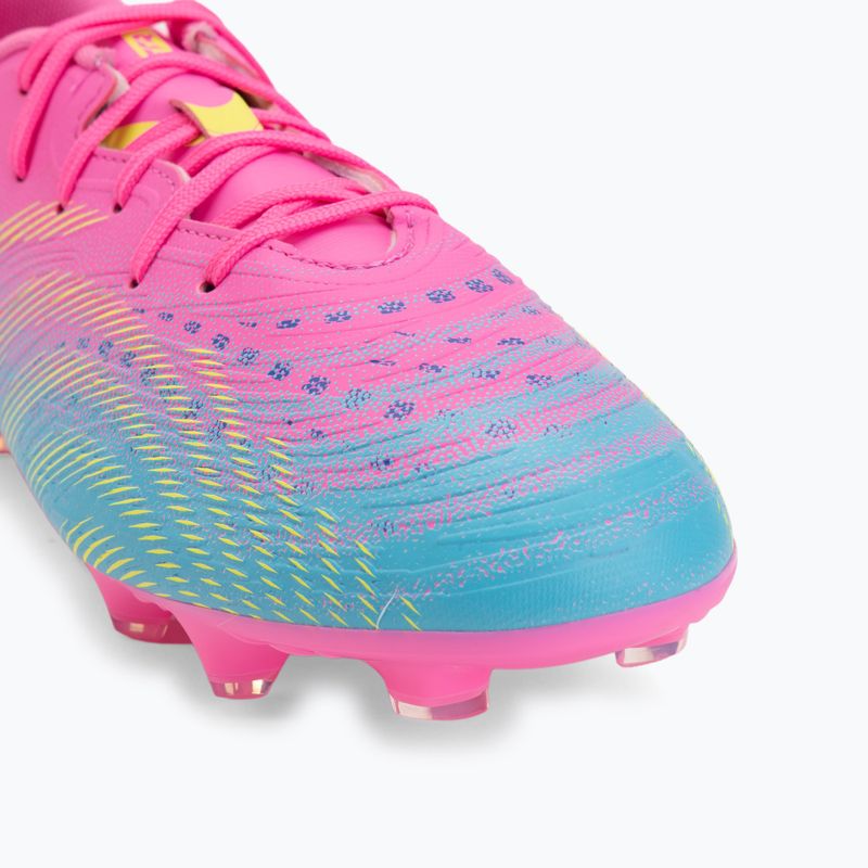 Dětské kopačky PUMA Future 9 Play FG/AG Jr poison pink/puma wht/sun stream/bright aqua/puma blk 7
